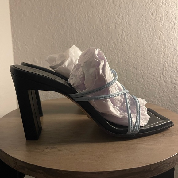 Wandler Light Blue Joanna Mules - Picture 14 of 16